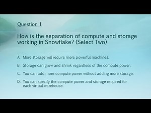 Sample Questions for the SnowPro Core Exam