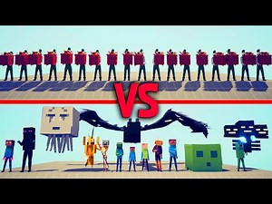 PRESENT ELF Team vs MINECRAFT Team - Totally Accurate Battle Simulator TABS
