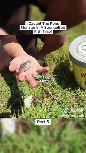 Catching the Pond Monster in a SpongeBob Fish Trap - Part 5