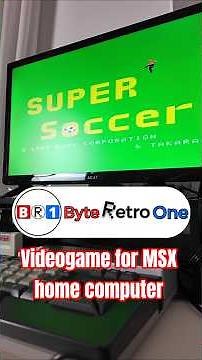 Super Soccer videogame for MSX computer #msx #retrocomputing #retrogaming #videogames #gameplay