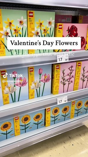 $17 Kmart Lego Flowers - Valentine's Day Gift Ideas