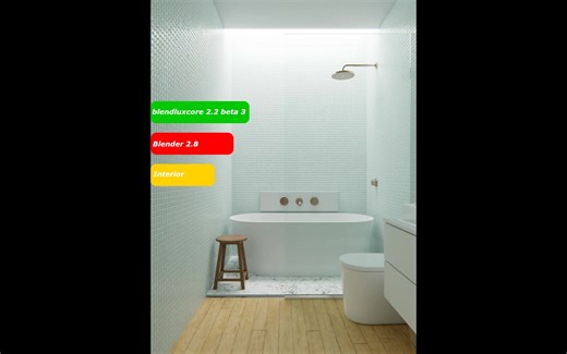 Blender2.8 luxcore渲染器室内教程（Blender 2.8 luxcore interior Tutorial）