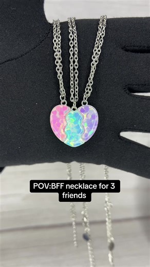 BFF Necklaces for Three Friends - Stylish Bonding