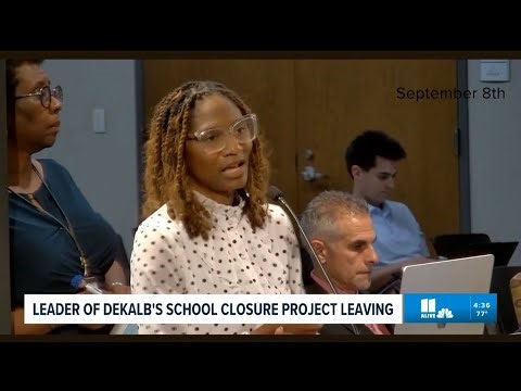 Leader of Dekalb County School closure project leaving district