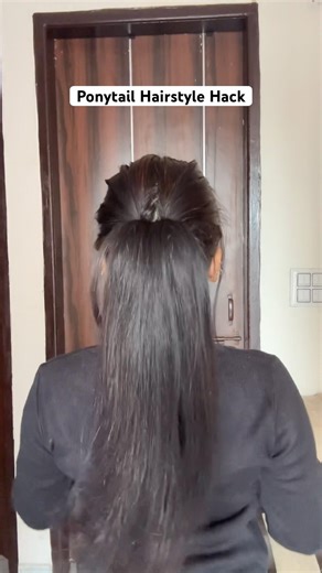 Perfect Ponytail Hairstyle Hack #hairstyle #hack #ytshorts #viralshort #ponytailhairstyle #fyp #hair