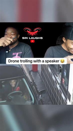 Drone trolling with a speaker 😂 | thesolosin