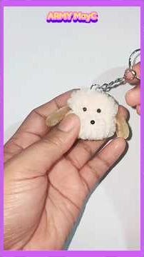 HOW TO MAKE CUTE PUPPY KEYCHAIN🐶🐾 #HandmadeGiftIdeas #ARMYMayCsCollections