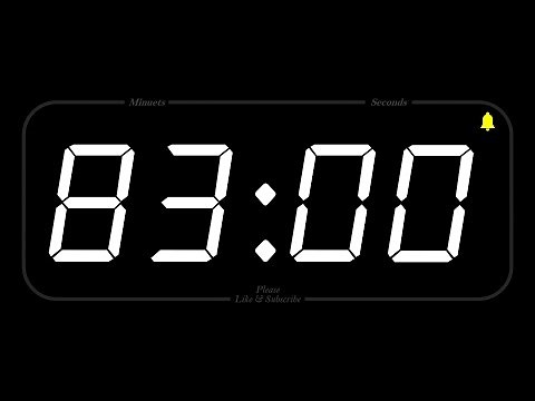 83 MINUTE - TIMER & ALARM - 1080p - COUNTDOWN