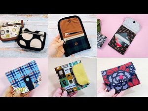 How to make 6 types of mini wallets / card holder