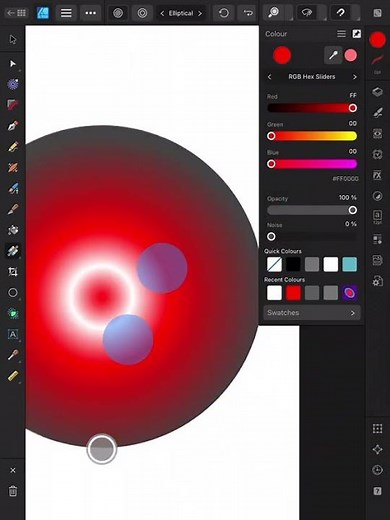 Affinity Designer 2 - Elliptical Gradient
