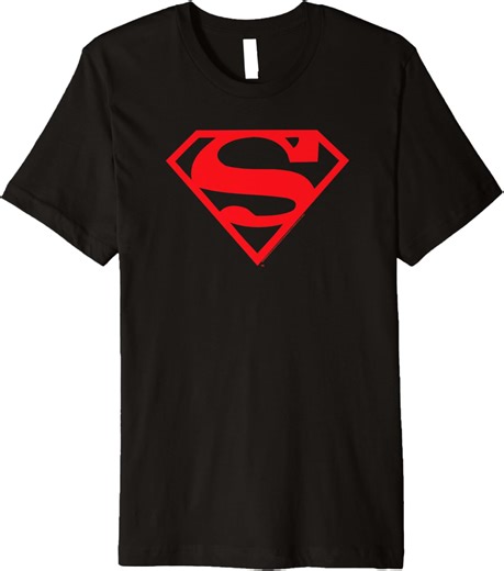Amazon.com: DC Comics Superman Logo Premium T-Shirt : 服裝，鞋子和珠寶