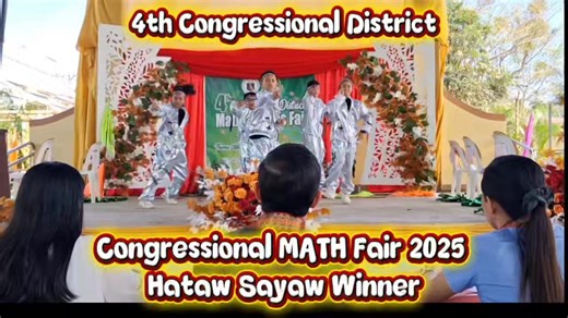 CONGRESSIONAL MATH FAIR HATAW DANCE 1st Place Tinambac North District held at Tigaon, Camarines Sur | Bertong Layas