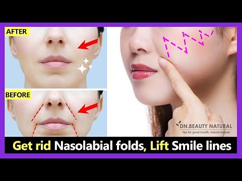 Get rid Smile Wrinkles, Laugh lines, Nasolabial folds, Lift Smile lines | Face Yoga & Massage