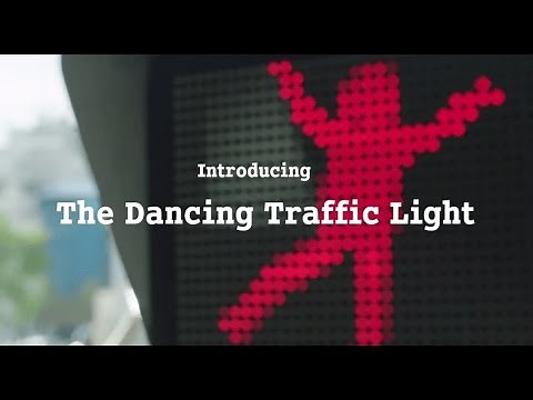 The Dancing Traffic Light Manikin by smart