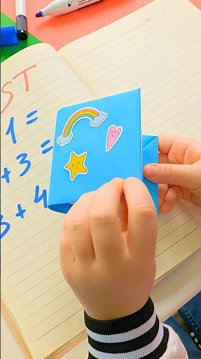 ✂️ Easy DIY Paper Box For School Supplies Or Notes #shorts #diyforkids