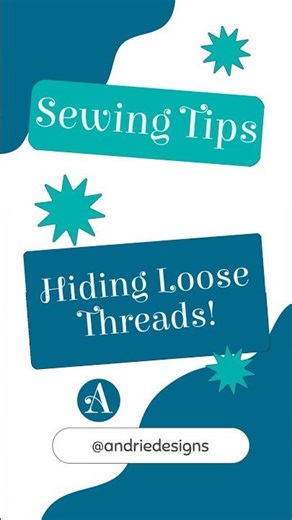 Pro Sewing Tip: Hide Thread Ends for a Tidy Finish 🧵✨