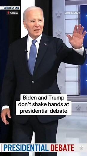 Biden and Trump don’t shake hands at the presidential debate