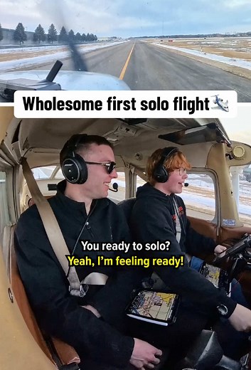 First Solo Flight Celebration for Student Pilot Maxwell
