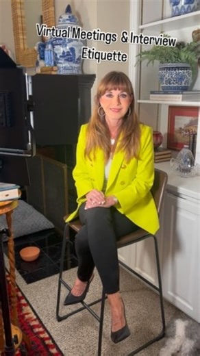 Sharing a few virtual meeting etiquette tips. #etiquette #virtual #meetings #interview #zoom #teams #etiquetteexpert | Protocol School Of Texas | Diane Gottsman