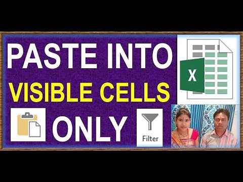 Paste into Visible Cells Only: How to Paste Values to Visible Targets in Excel Filter #excel