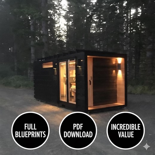 Tiny Home Shipping Container Plans: Model One Blueprint (PDF Download) - Etsy