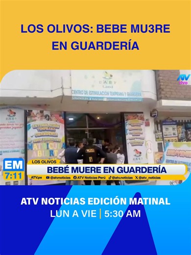 🚨 Tragedia e indignación en Los Olivos. Un bebé de un año f4llece tras ser dejado en una guardería. Familiares denuncian negligencia, falta de auxilio oportuno y contradicciones sobre el uso de cámaras de seguridad dentro del local. #NoticiasUrgentes #Denuncia #atvnoticias #edicionmediodia #negligencia