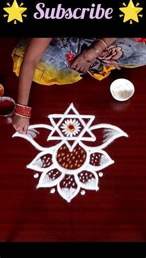 Simple kolam design 🌺🌺#viralvideo #trendingshorts #shorts ‪@deepascuterangoli2824‬