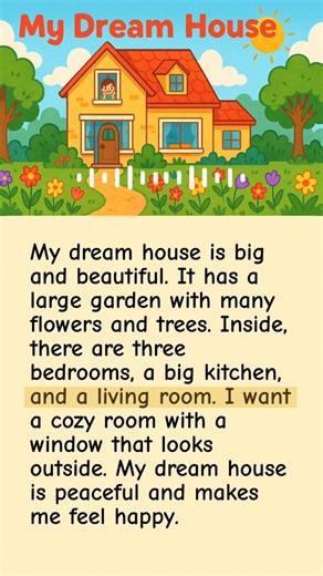 196K views · 2.5K reactions | English Topics - My Dream House - English for Kids  #learningenglish #learnenglish #English #dreamhouse | English for kids | Facebook