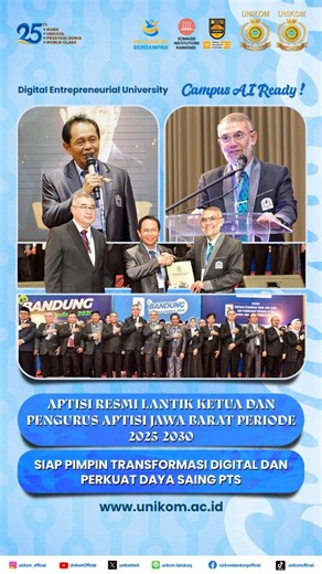 Pada tanggal 11 Februari 2026, Asosiasi Perguruan Tinggi Swasta Indonesia (APTISI) secara resmi melantik jajaran Ketua dan Pengurus APTISI Jawa Barat masa bakti 2025-2030 di Bandung Convention Center. Prosesi pelantikan dipimpin langsung oleh Ketua Umum APTISI Pusat, Dr. Ir. H. M. Budi Djatmiko, M.Si., M.E.. Dalam arahannya, beliau menekankan bahwa penguasaan teknologi seperti Artificial Intelligence (AI) adalah keniscayaan agar institusi pendidikan tinggi tidak tertinggal dalam dinamika global.