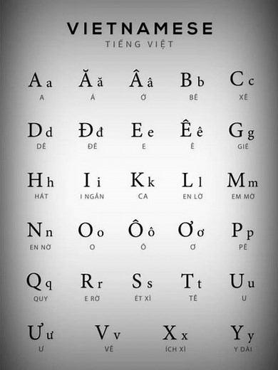Vietnamese Alphabet (Northern Accent) #shorts #pronunciation #alphabet #language #vietnamese #yt