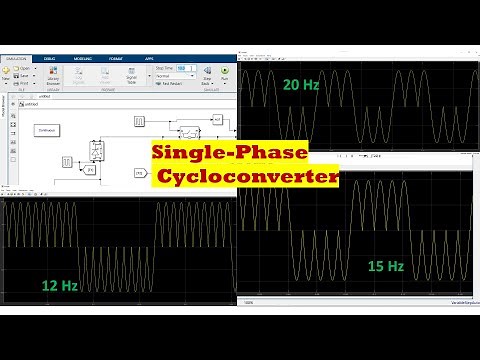 Single-Phase Cycloconverter in MATLAB Simulink