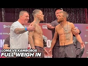 Vasiliy Lomachenko & George Kambosos SEPARATED AGAIN at weigh in - Full weigh in video