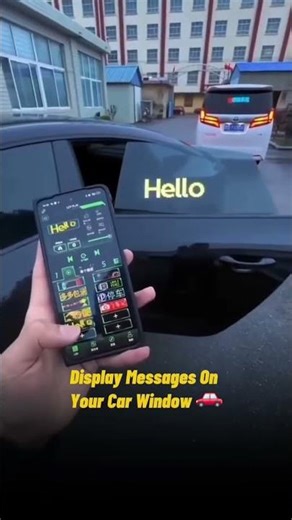 Display Messages On Your Car Window | #shorts #car #gadgets #screen