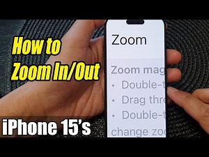 iPhone 15/15 Pro Max: How to Zoom In/Out