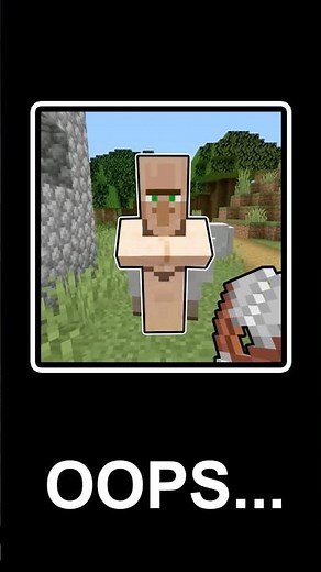 👙 Minecraft left the villager in a BIKINI 😂 #minecraft #funny #what