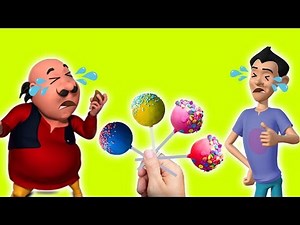 Motu & Gattu Crying for Cake Pop Little Kids Learn Colors with Finger Family Song