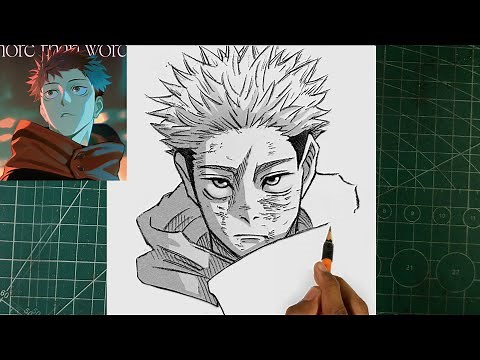 How to draw YUJI ITADORI - JUJUTSU KAISEN S2 Shibuya Incident Arc