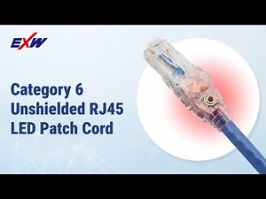 Ethernet Category 6 Unshielded RJ45 LED Patch Cord Battery Installation