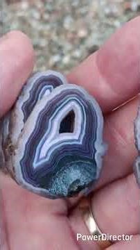 BEST Deep Purple AZ Banded Agate EVER!!