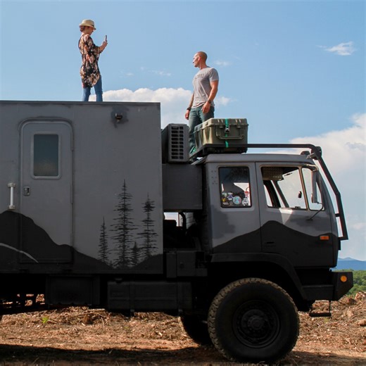 This couple quit their jobs to live in a converted military truck | Ridiculous Rides
