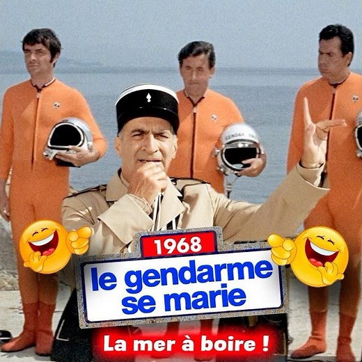 Le Gendarme se marie (1968) - La mer à boire !