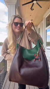 The Aspen bag from @portlandleather is stunning: gold hardware, adjustable strap, travel-friendly zipper, soft suede interior, and beautiful color options. I’m obsessed with the pebbled leather and slouchy silhouette! #leatherbags #holidaygiftideas #momstyle #ad #portlandleather | Becky Keller