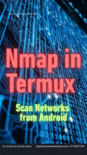 Nmap in Termux – Scan Networks from Android #ethicalhacking #termux #cybersecurity