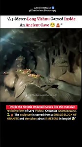 The Hidden Vishnu Sculpture of Undavalli 🛕✨ #Shorts #viral #trending #lordvishnu