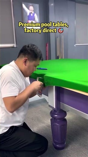 From factory to table 🎱Built with precision.#pooltable #manufacturing #billiards #factorydirect