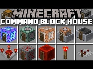 Minecraft COMMAND BLOCK HOUSE MOD / SPAWN INSTANT STRUCTURES IN MINECRAFT !! Minecraft
