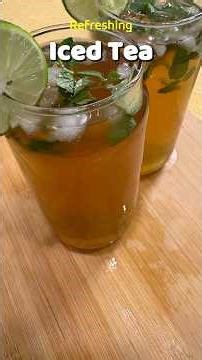 Lemon Iced Tea | Refreshing Summer drinks #mocktail #summerdrink #icedtearecipe #food #recipeshorts
