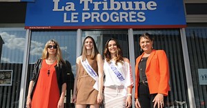 HAUTE-LOIRE. Miss Haute-Loire et sa première dauphine nous ont rendu visite (vidéo)