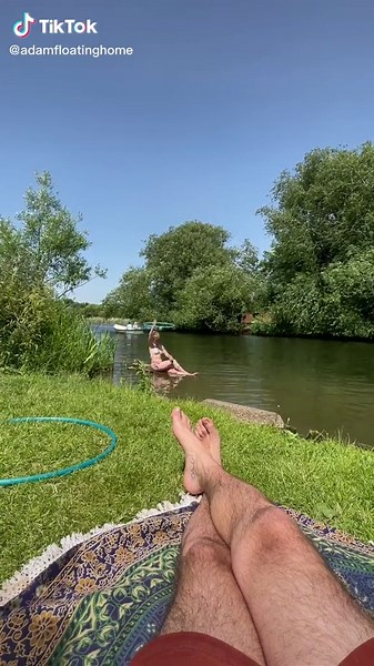 Enjoying Sunny Days on a Boat: Hula Hoop Fun and Wild Swimming