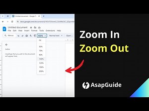 How to Zoom In Documents in Google Docs